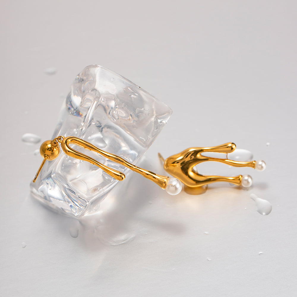 Pearl Twist Earrings