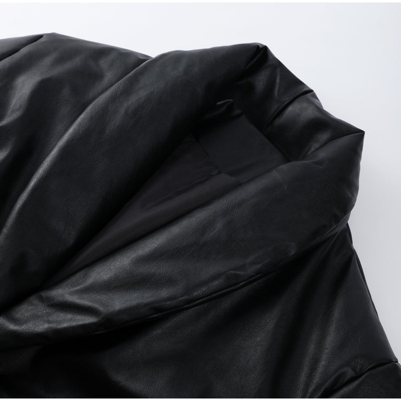 Bold Faux Leather Jacket