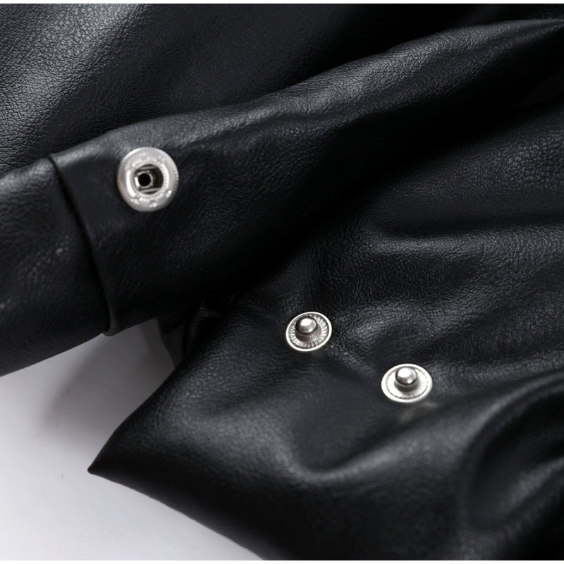 Bold Faux Leather Jacket