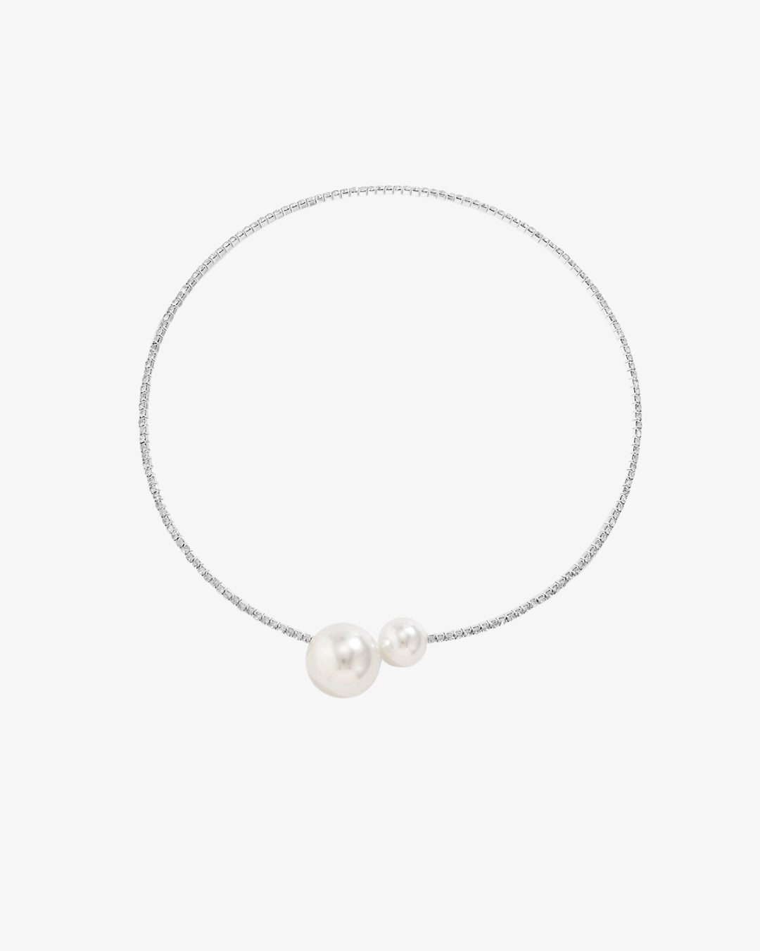 Perlen Schmuck Set für Damen – Halskette, Ohrringe und Armband mit funkelnden Kristallsteinen und klassischen Perlen – eleganter Damen Schmuck für einen zeitlosen, edlen Look