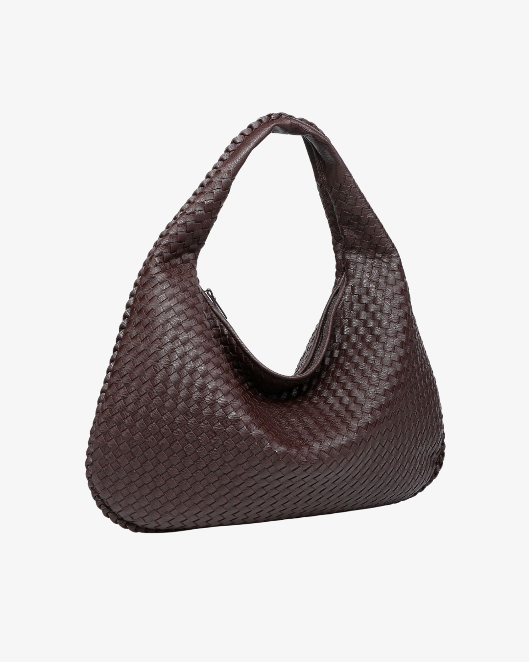 Klassische Hobo Tasche aus veganem Leder – elegante Schultertasche für Damen