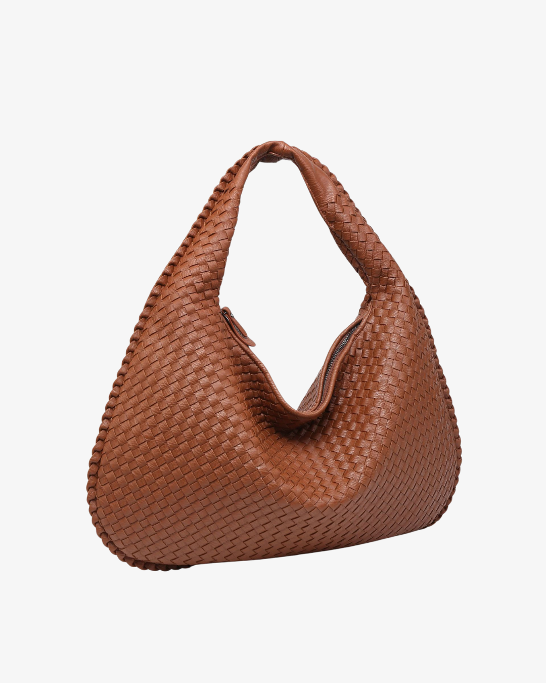 Klassische Hobo Tasche aus veganem Leder – elegante Schultertasche für Damen