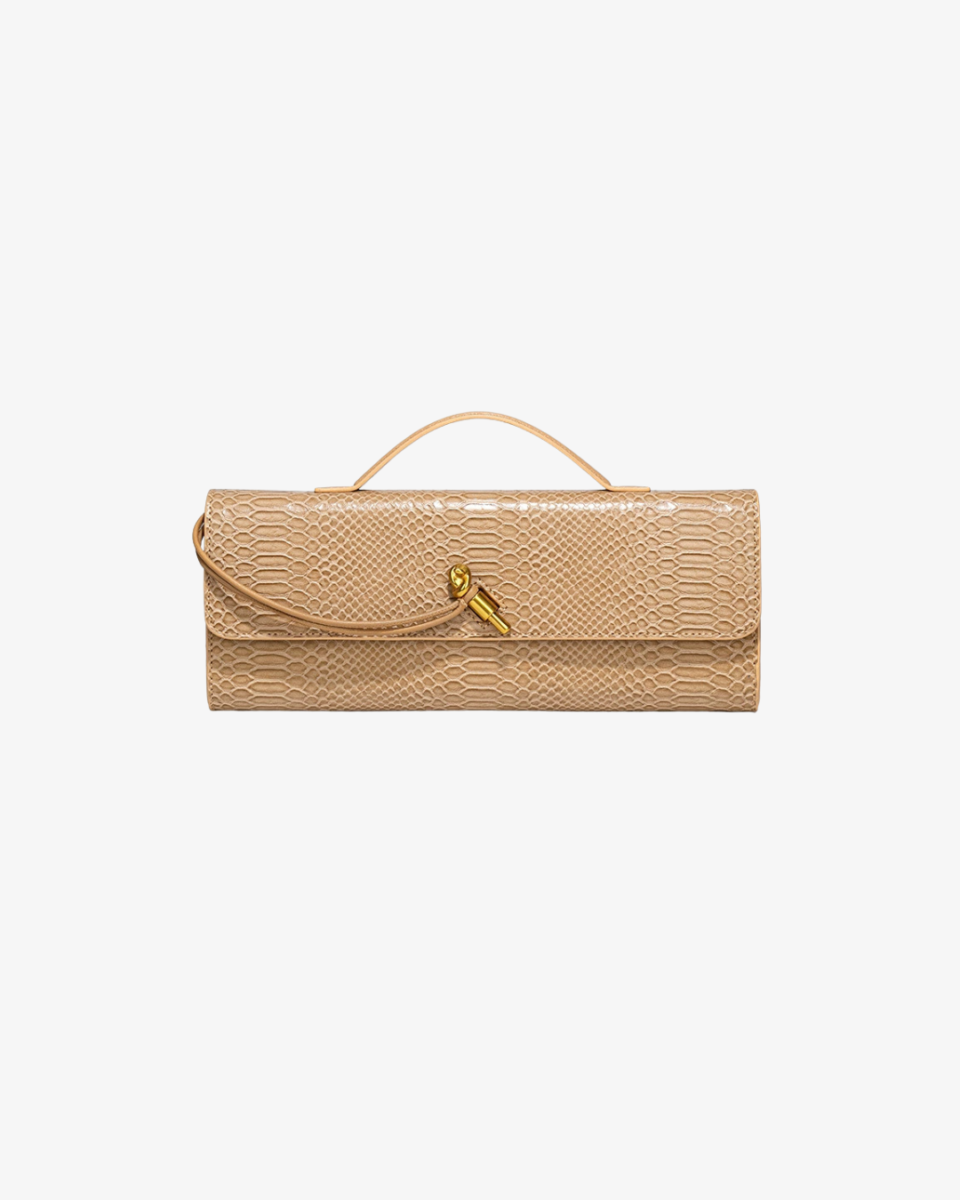 Baguette Tasche mit Schlangenhaut-Muster – elegante Handtasche für Damen