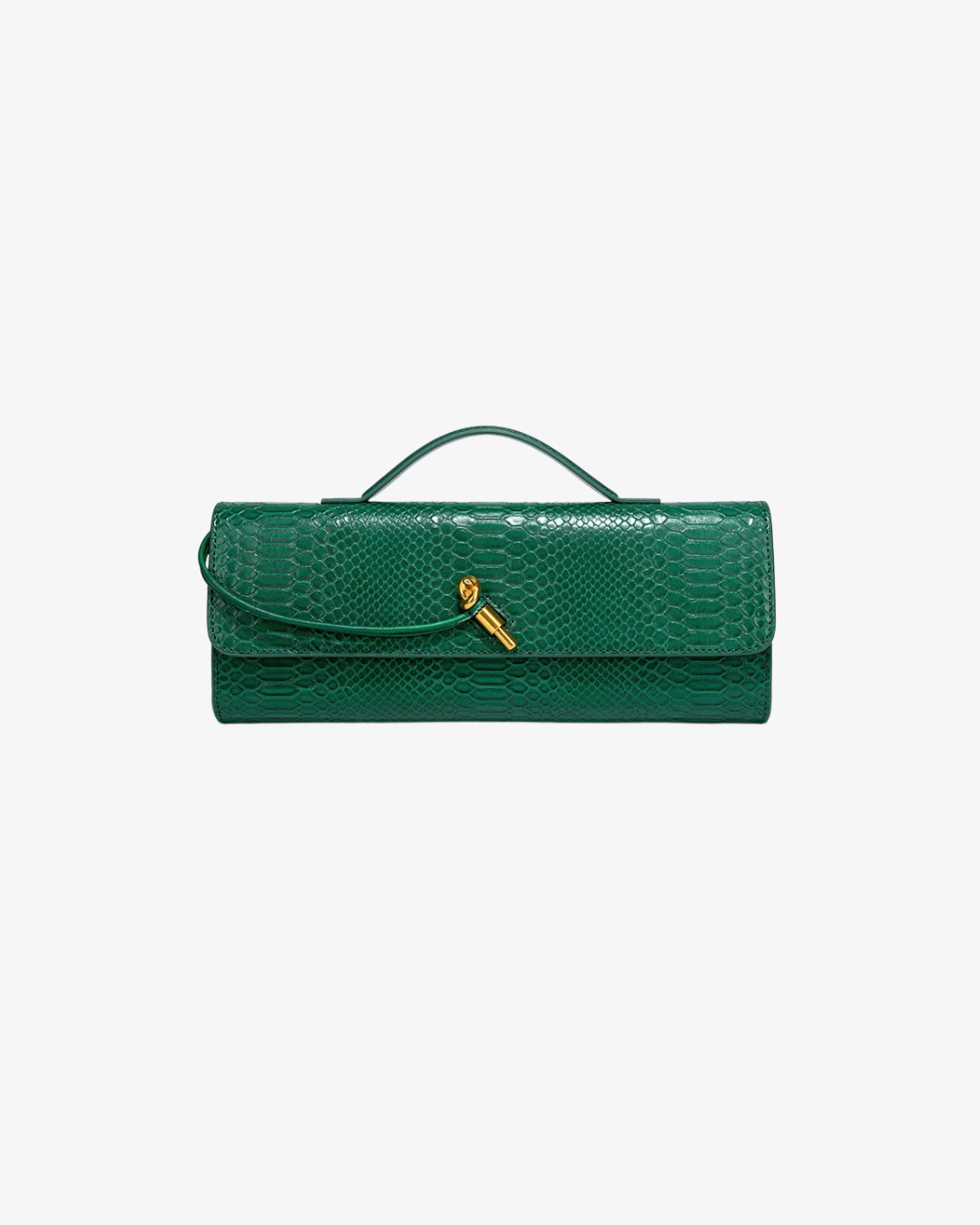 Baguette Tasche mit Schlangenhaut-Muster – elegante Handtasche für Damen