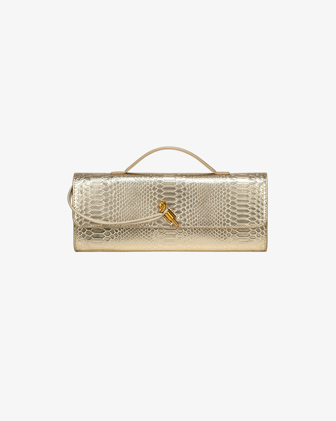 Baguette Tasche mit Schlangenhaut-Muster – elegante Handtasche für Damen