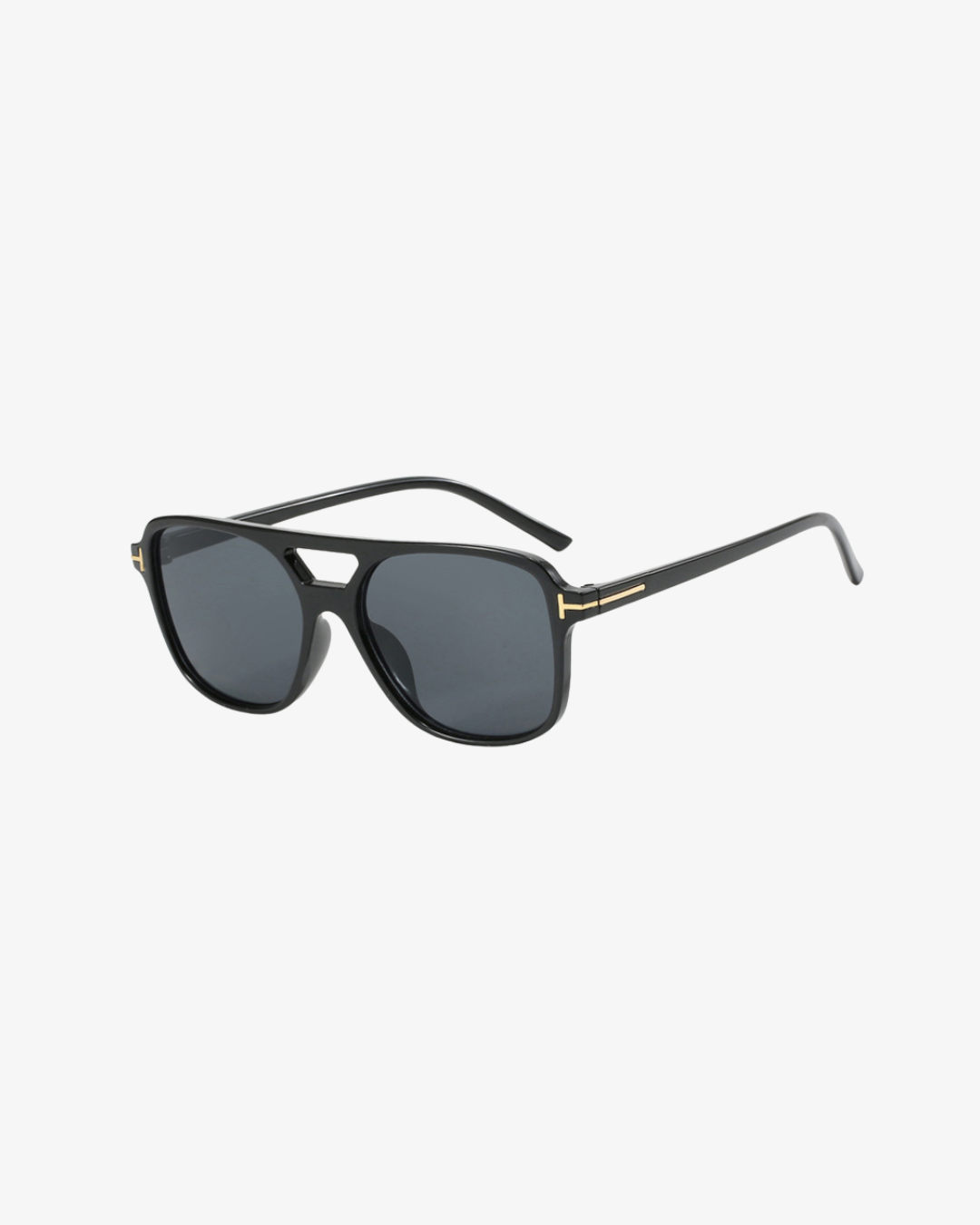 Refined Square Sonnenbrille für Damen – eckige T-Frame Sonnenbrille mit Doppelsteg und UV400-Schutz – stilvolles Fashion Accessoire für Streetstyle, Autofahrten und sonnige Tage