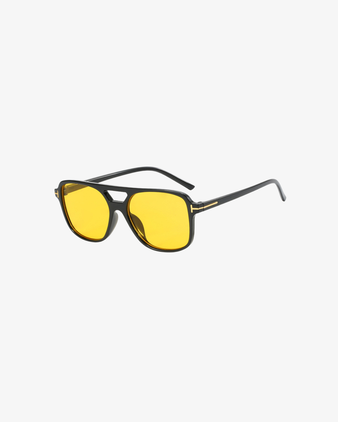 Refined Square Sonnenbrille für Damen – eckige T-Frame Sonnenbrille mit Doppelsteg und UV400-Schutz – stilvolles Fashion Accessoire für Streetstyle, Autofahrten und sonnige Tage