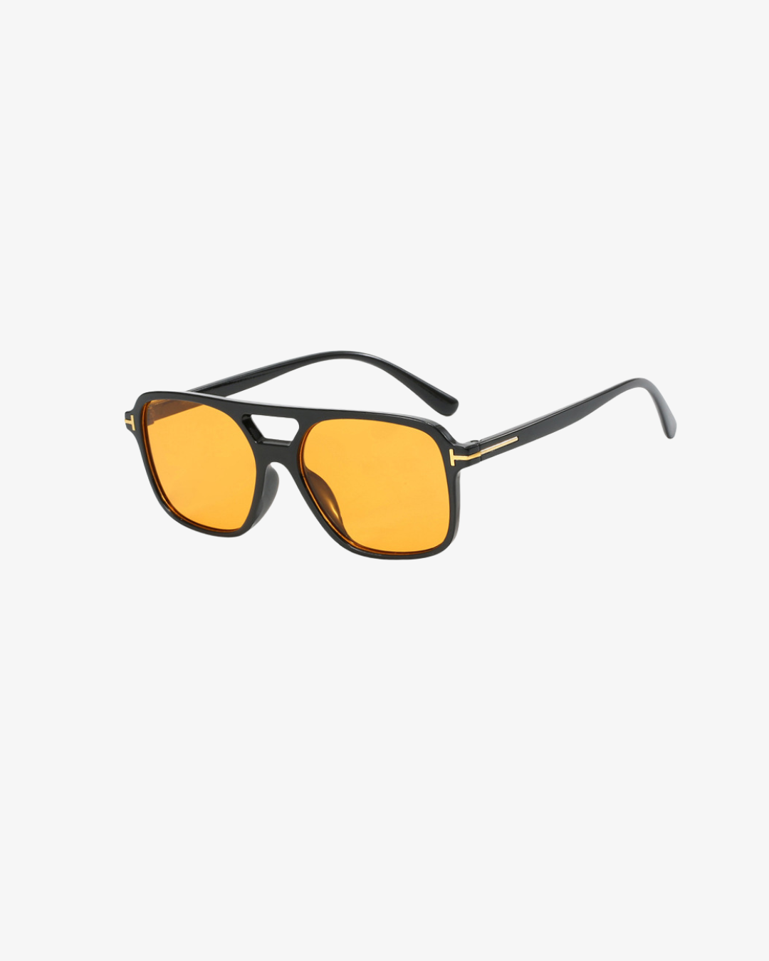 Refined Square Sonnenbrille für Damen – eckige T-Frame Sonnenbrille mit Doppelsteg und UV400-Schutz – stilvolles Fashion Accessoire für Streetstyle, Autofahrten und sonnige Tage