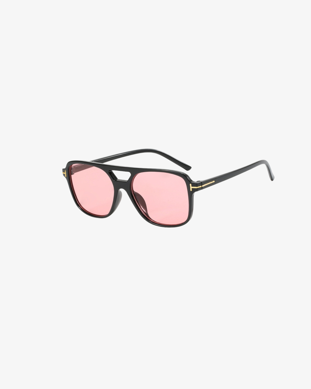Refined Square Sonnenbrille für Damen – eckige T-Frame Sonnenbrille mit Doppelsteg und UV400-Schutz – stilvolles Fashion Accessoire für Streetstyle, Autofahrten und sonnige Tage