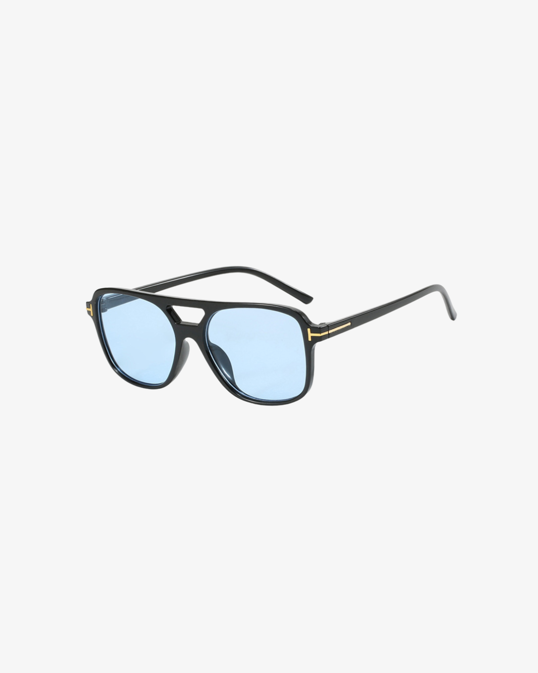 Refined Square Sonnenbrille für Damen – eckige T-Frame Sonnenbrille mit Doppelsteg und UV400-Schutz – stilvolles Fashion Accessoire für Streetstyle, Autofahrten und sonnige Tage