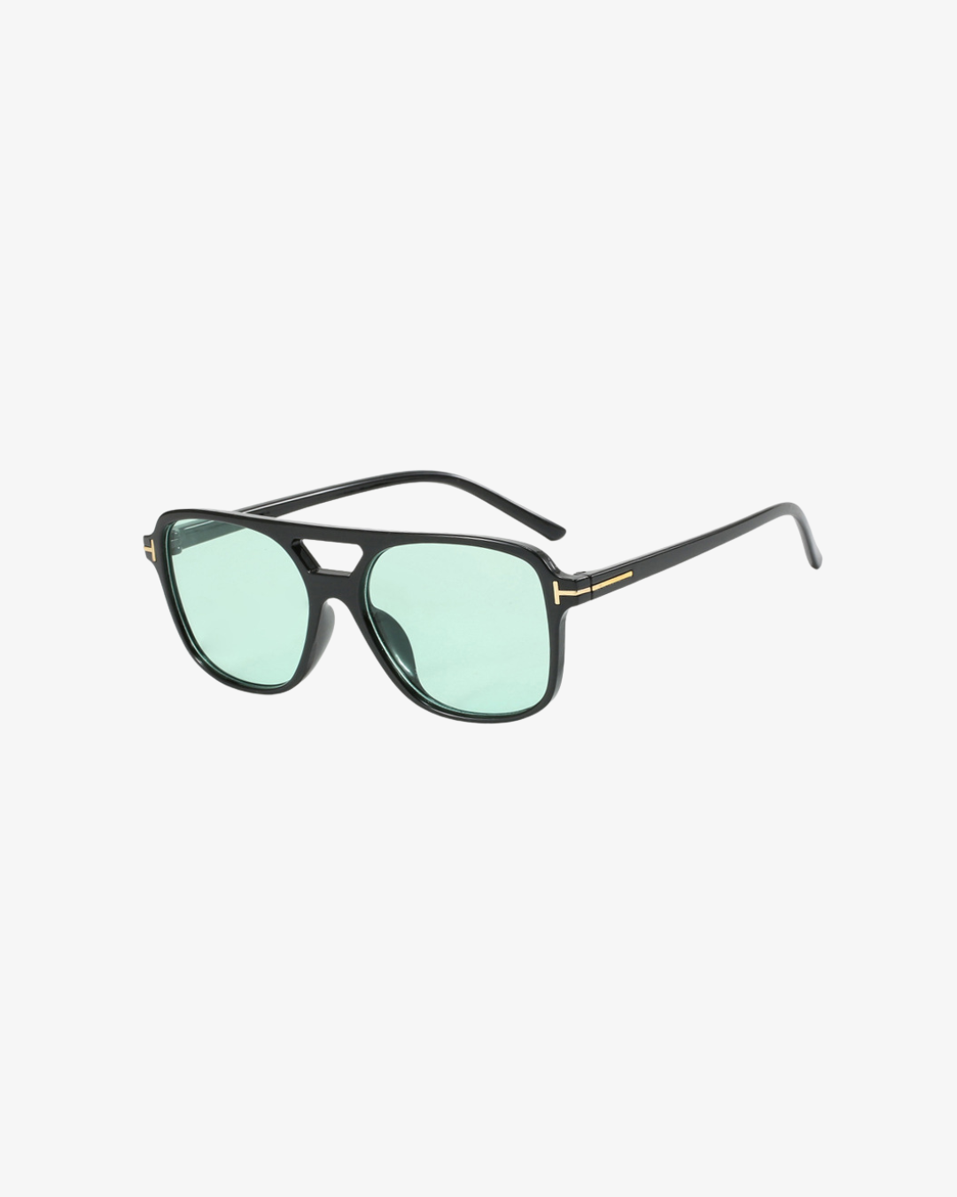 Refined Square Sonnenbrille für Damen – eckige T-Frame Sonnenbrille mit Doppelsteg und UV400-Schutz – stilvolles Fashion Accessoire für Streetstyle, Autofahrten und sonnige Tage