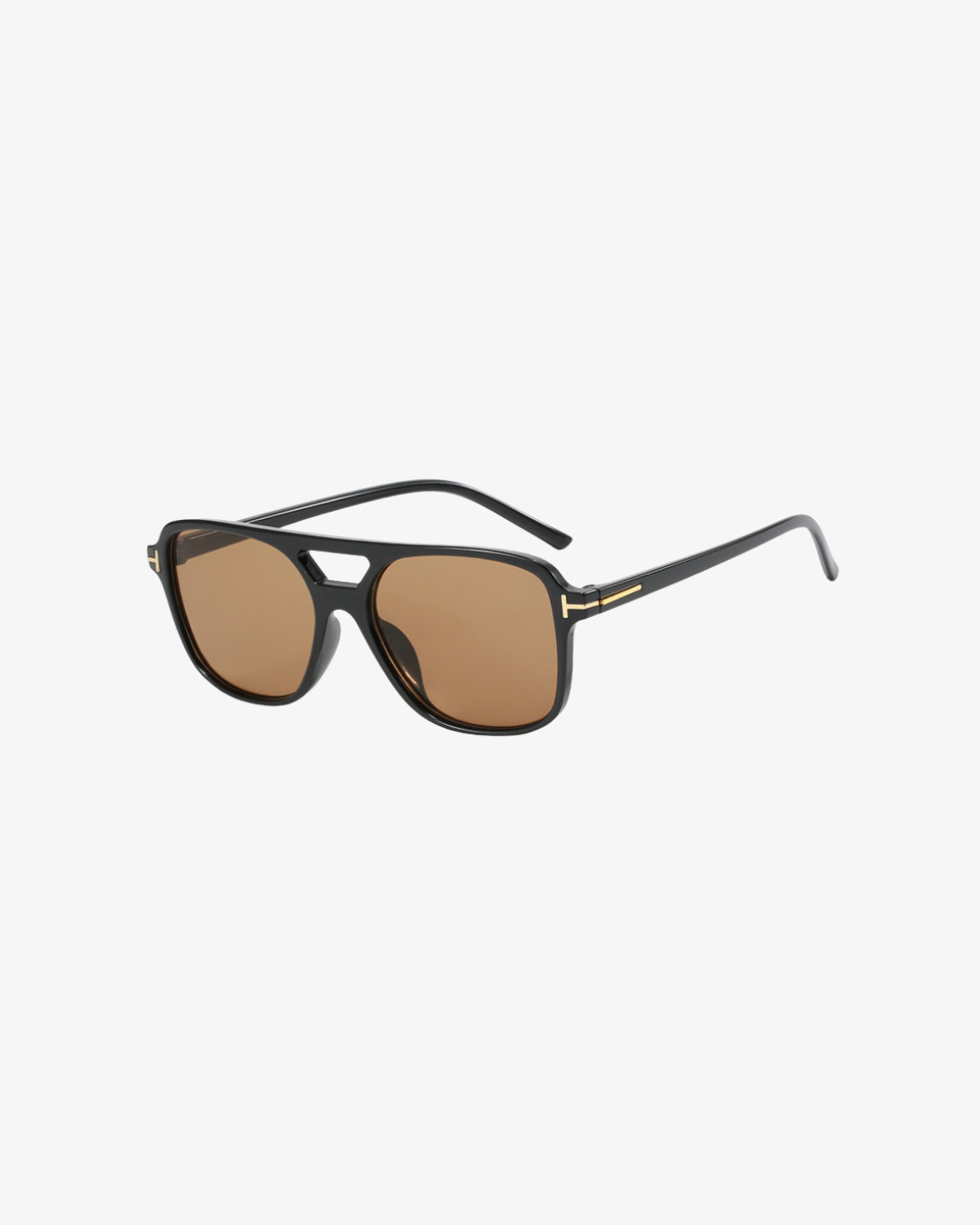Refined Square Sonnenbrille für Damen – eckige T-Frame Sonnenbrille mit Doppelsteg und UV400-Schutz – stilvolles Fashion Accessoire für Streetstyle, Autofahrten und sonnige Tage