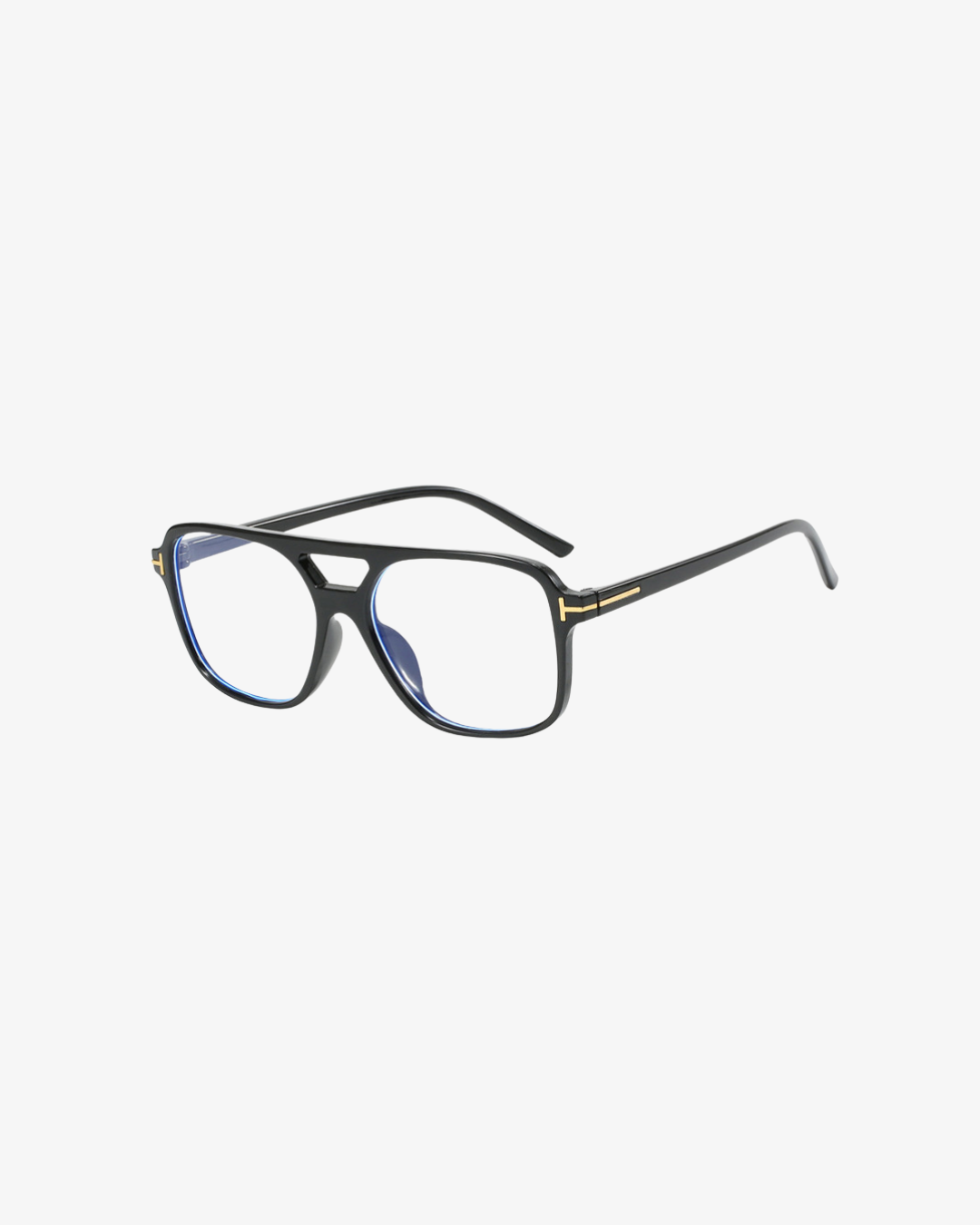 Refined Square Sonnenbrille für Damen – eckige T-Frame Sonnenbrille mit Doppelsteg und UV400-Schutz – stilvolles Fashion Accessoire für Streetstyle, Autofahrten und sonnige Tage