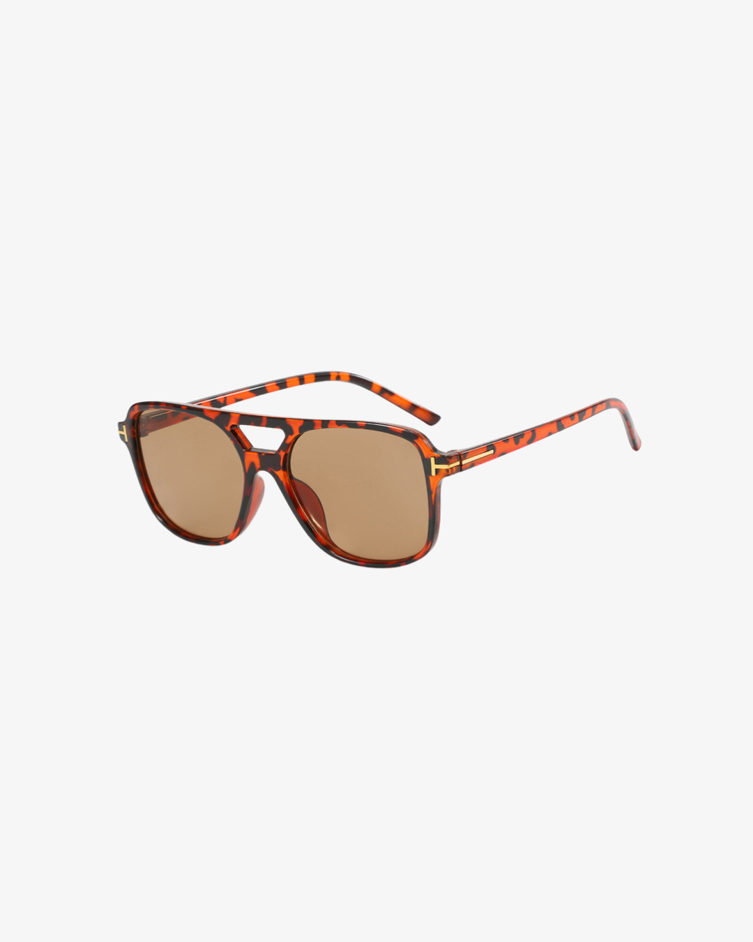 Refined Square Sonnenbrille für Damen – eckige T-Frame Sonnenbrille mit Doppelsteg und UV400-Schutz – stilvolles Fashion Accessoire für Streetstyle, Autofahrten und sonnige Tage