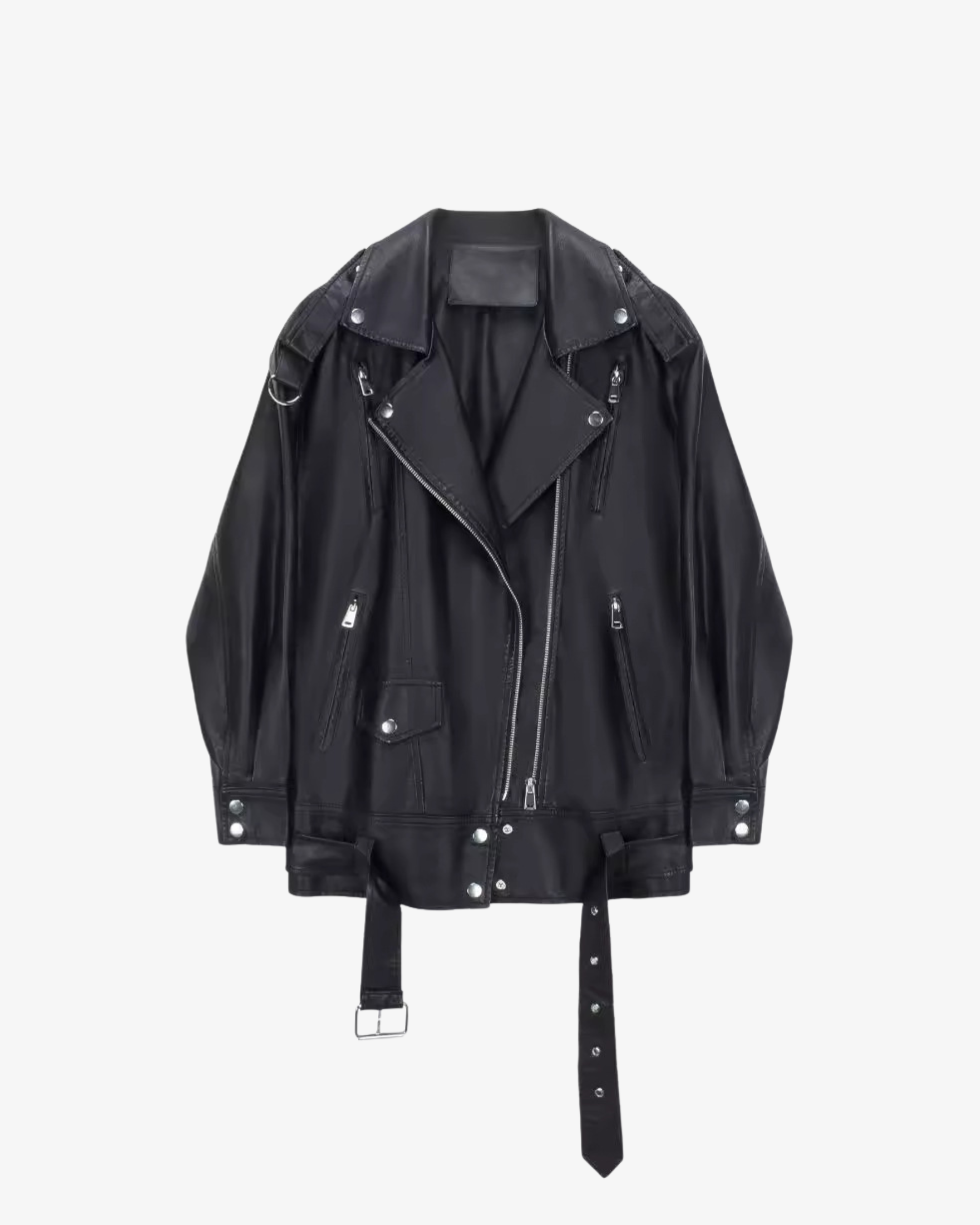 Effortless Faux Leather Jacket