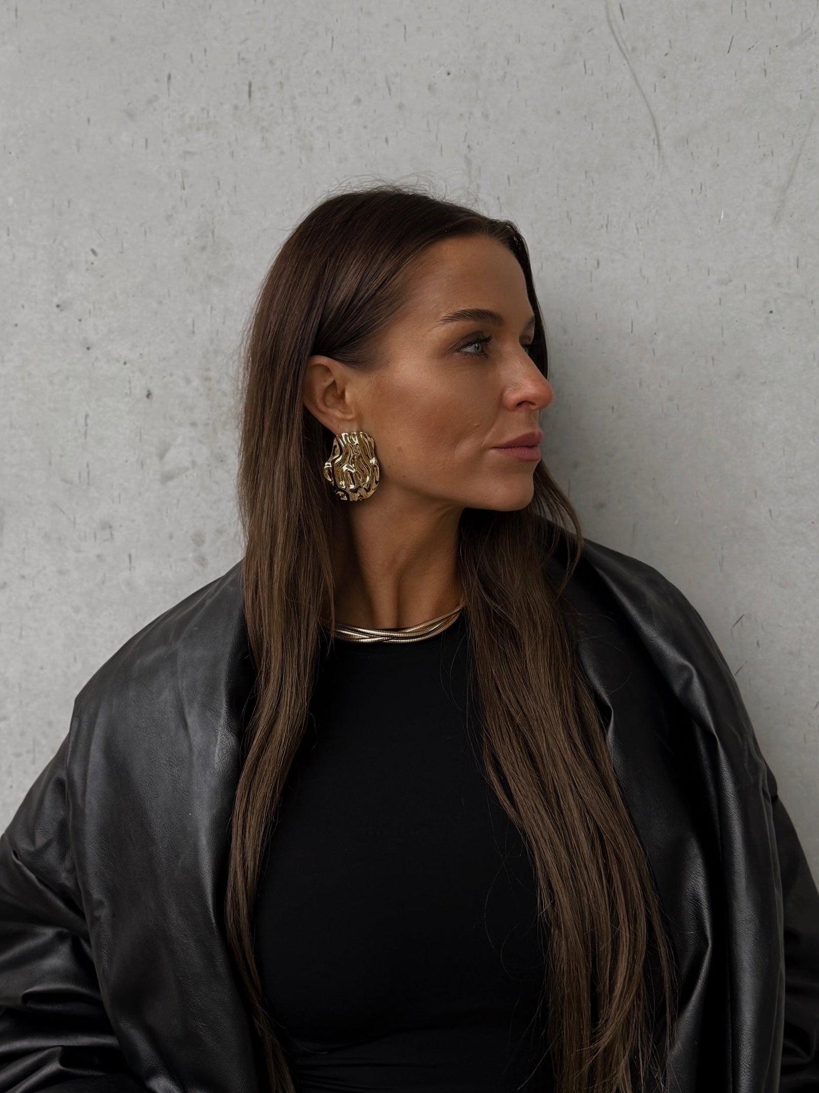 Bold Minimal Hammered Studs