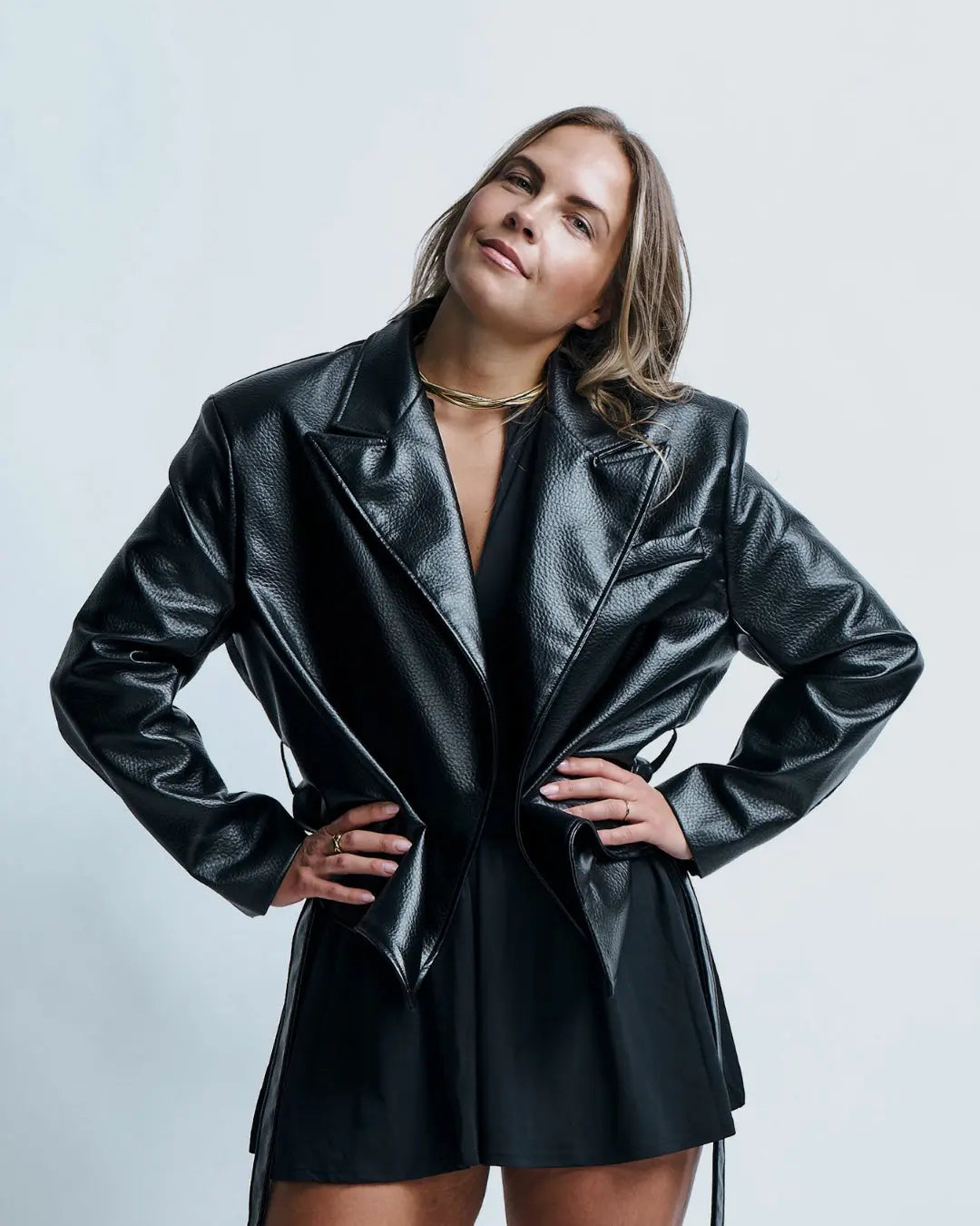 Statement Leather Jacket te'sy